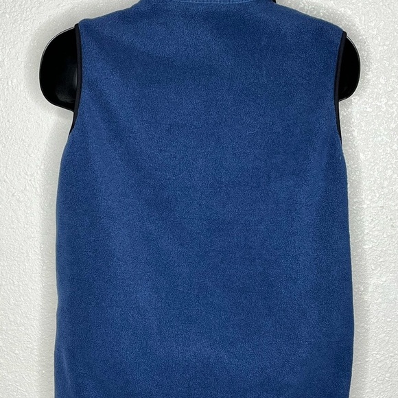 Basic Editions Reversible Blue Fleece /BlackVest Sz Med - Picture 5 of 11